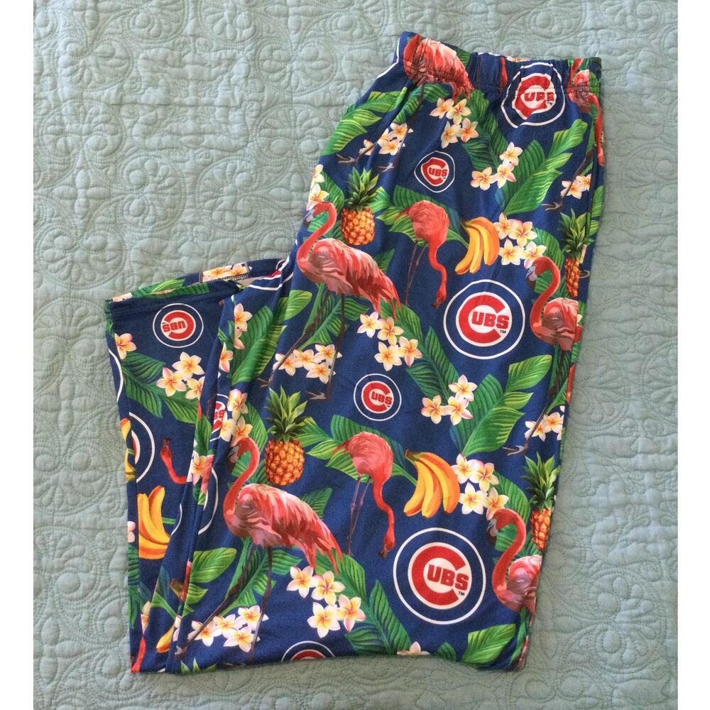 MLB Cubs Genuine Merchandise Tropical Pajama Pants Mens 2XL